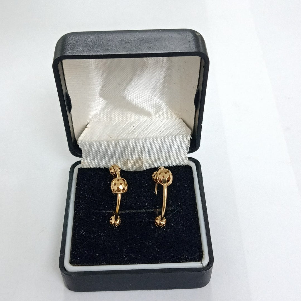 ARRACADAS PAR ORO 14 K 1.7 GRMS (SEMINUEVO)