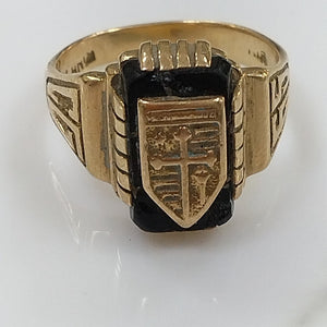 ANILLO DE GRADUACIÓN ORO 14 K 5.3 GRMS (SEMINUEVO)