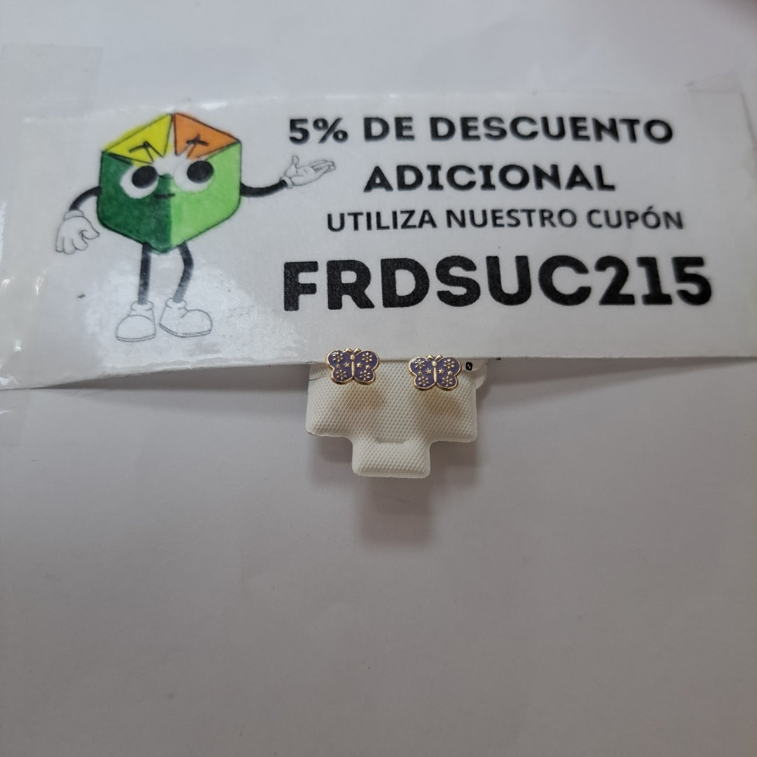 BROQUELES ORO 10K 1 (NUEVO)