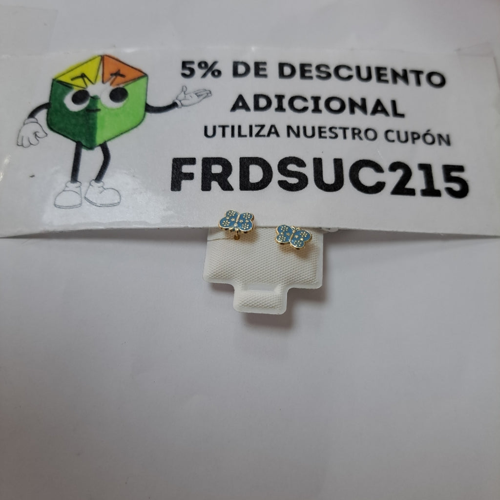 BROQUELES ORO 10K 1 (NUEVO)