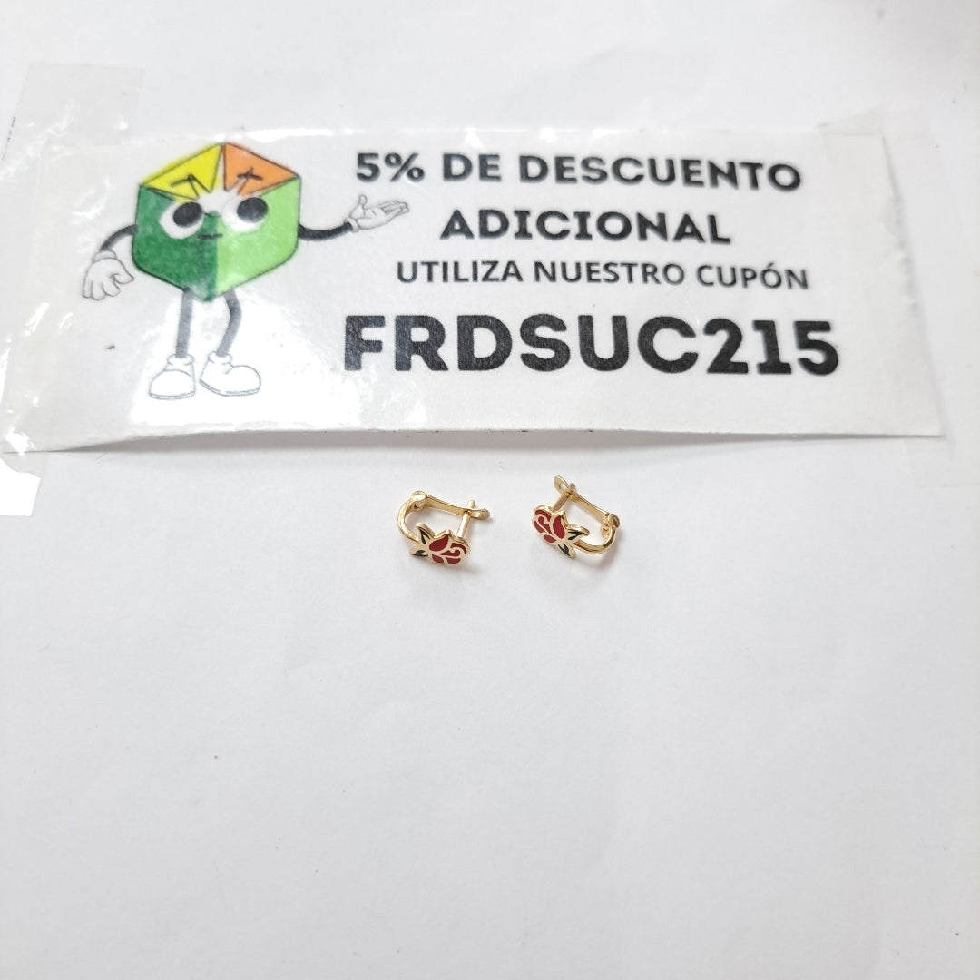 BROQUELES ORO 14K 1.3 (NUEVO)