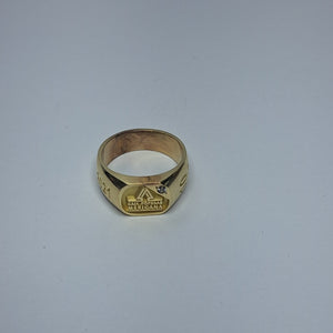 ANILLO CONMEMORATIVO ORO 10 K 7,30 GRMS (SEMINUEVO)