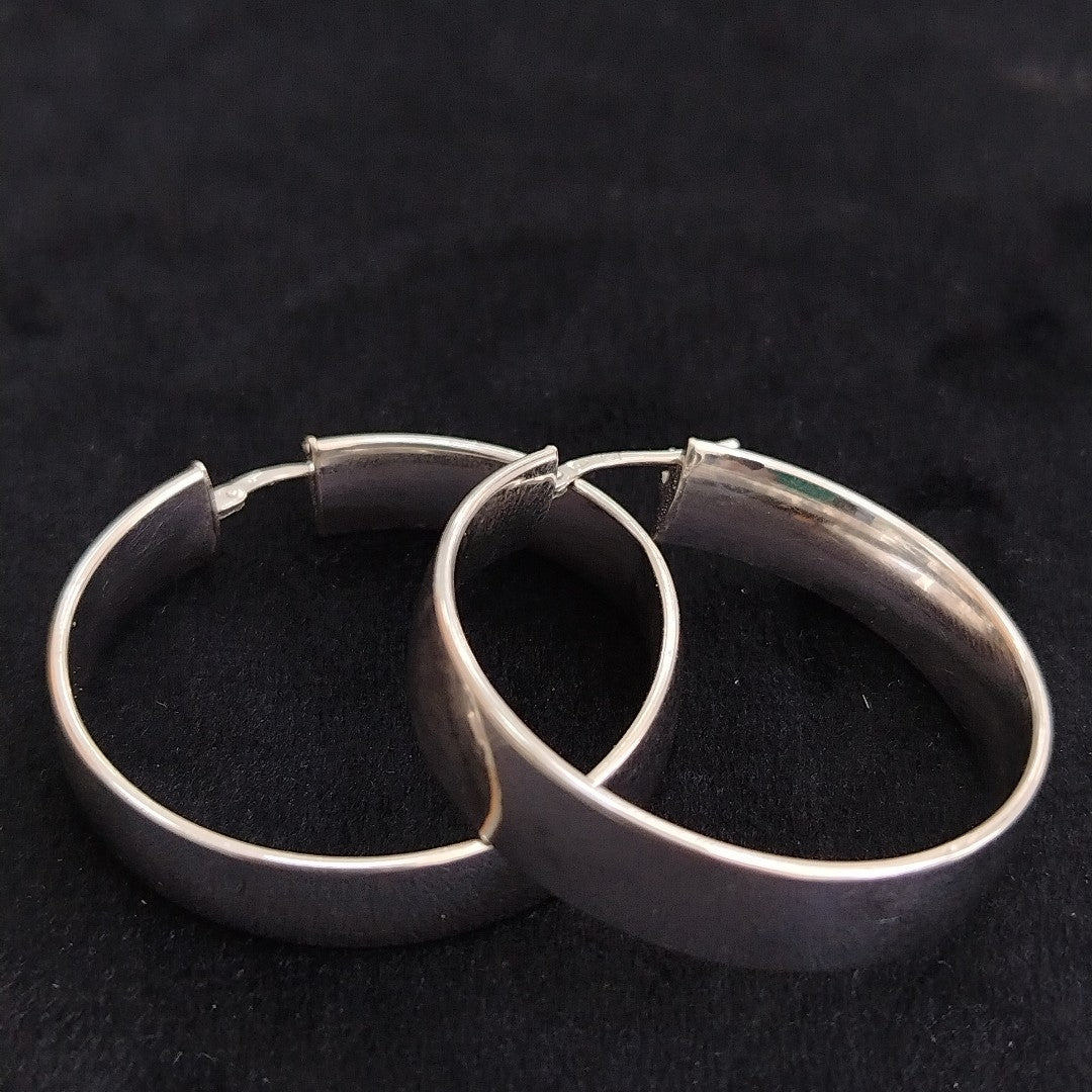 ARRACADAS PAR ORO BLANCO 14 K 5,10 GRMS (SEMINUEVO)