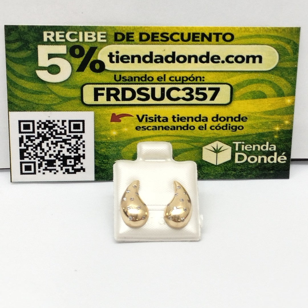 BROQUELES ORO 14K 2.1 (NUEVO)