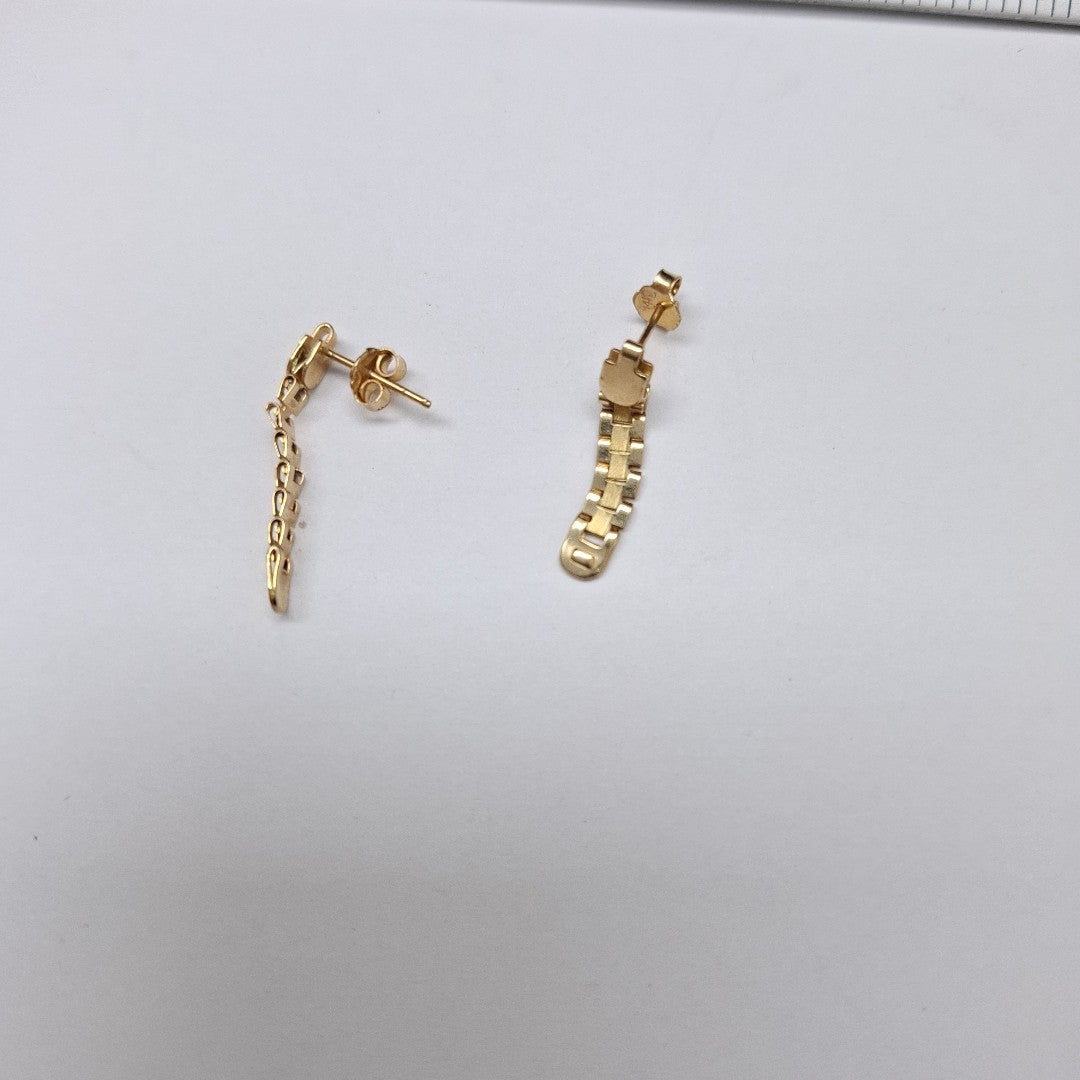 ARETES PAR ORO 14 K 1.6 GRMS (SEMINUEVO)