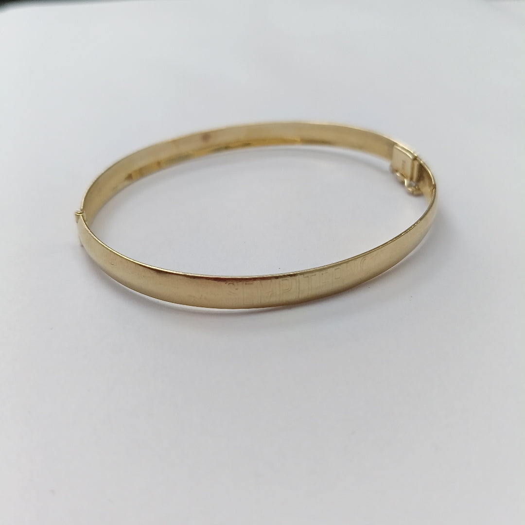 PULSERA RIGIDA ORO 14 K 10,00 GRMS (SEMINUEVO)
