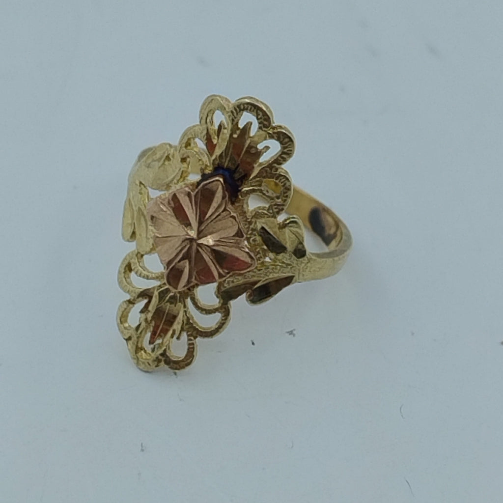ANILLITO ORO COMBINADO 14 K 2.9 GRMS (SEMINUEVO)