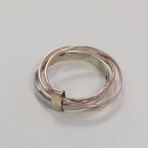 ANILLITO ORO,ORO COMBINADO 8 K 2,40 GRMS (SEMINUEVO)