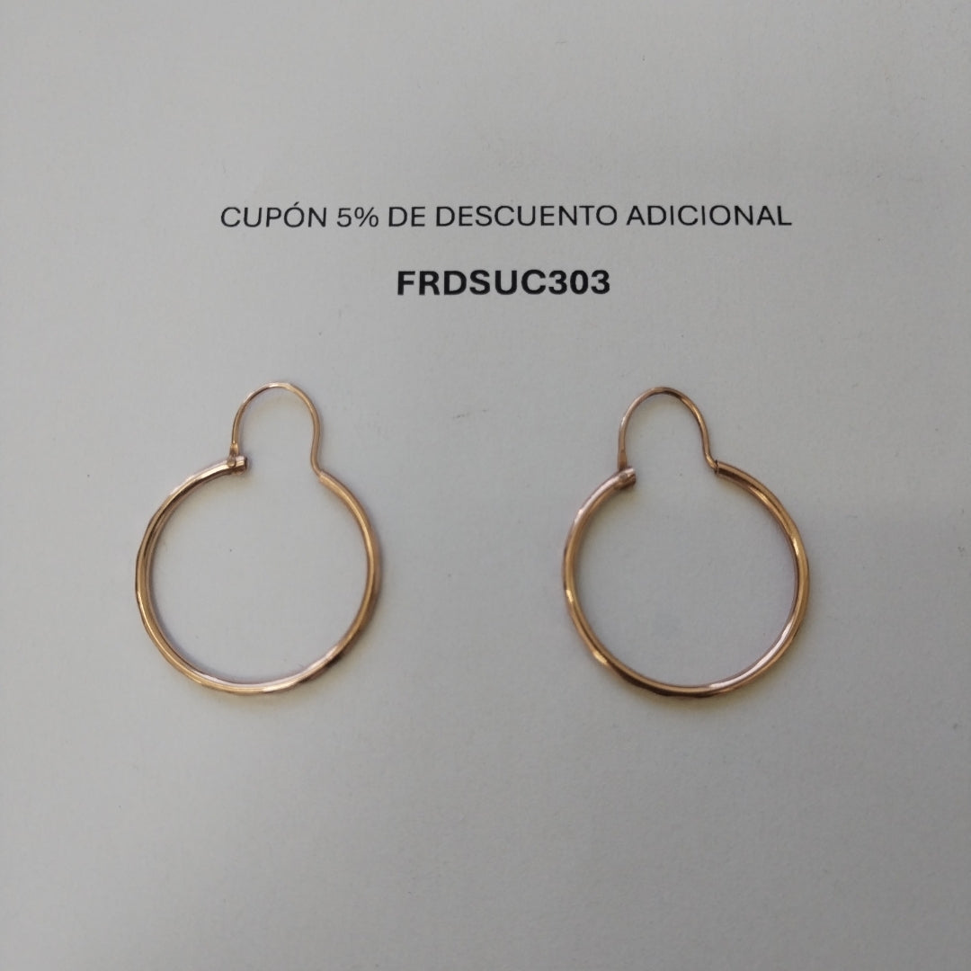ARRACADAS PAR ORO 8 K 2 GRMS (SEMINUEVO)