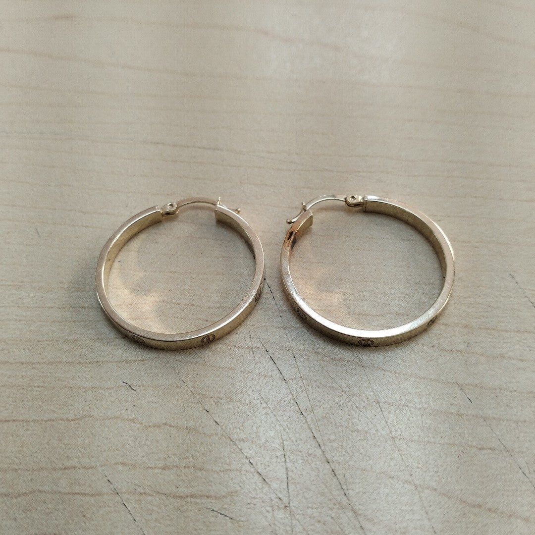 ARRACADAS PAR ORO 14 K 3.4 GRMS (SEMINUEVO)
