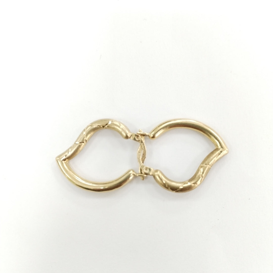 ARRACADAS PAR ORO 14 K 1.8 GRMS (SEMINUEVO)