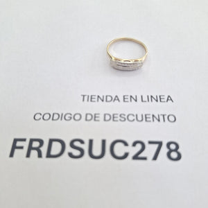 ANILLO ORO,ORO BLANCO,ORO COMBINADO 14 K 2,30 GRMS (SEMINUEVO)