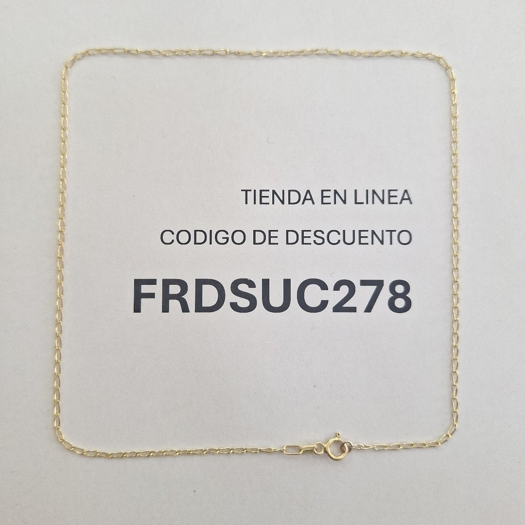 CADENA ORO 14 K 1,50 GRMS (SEMINUEVO)