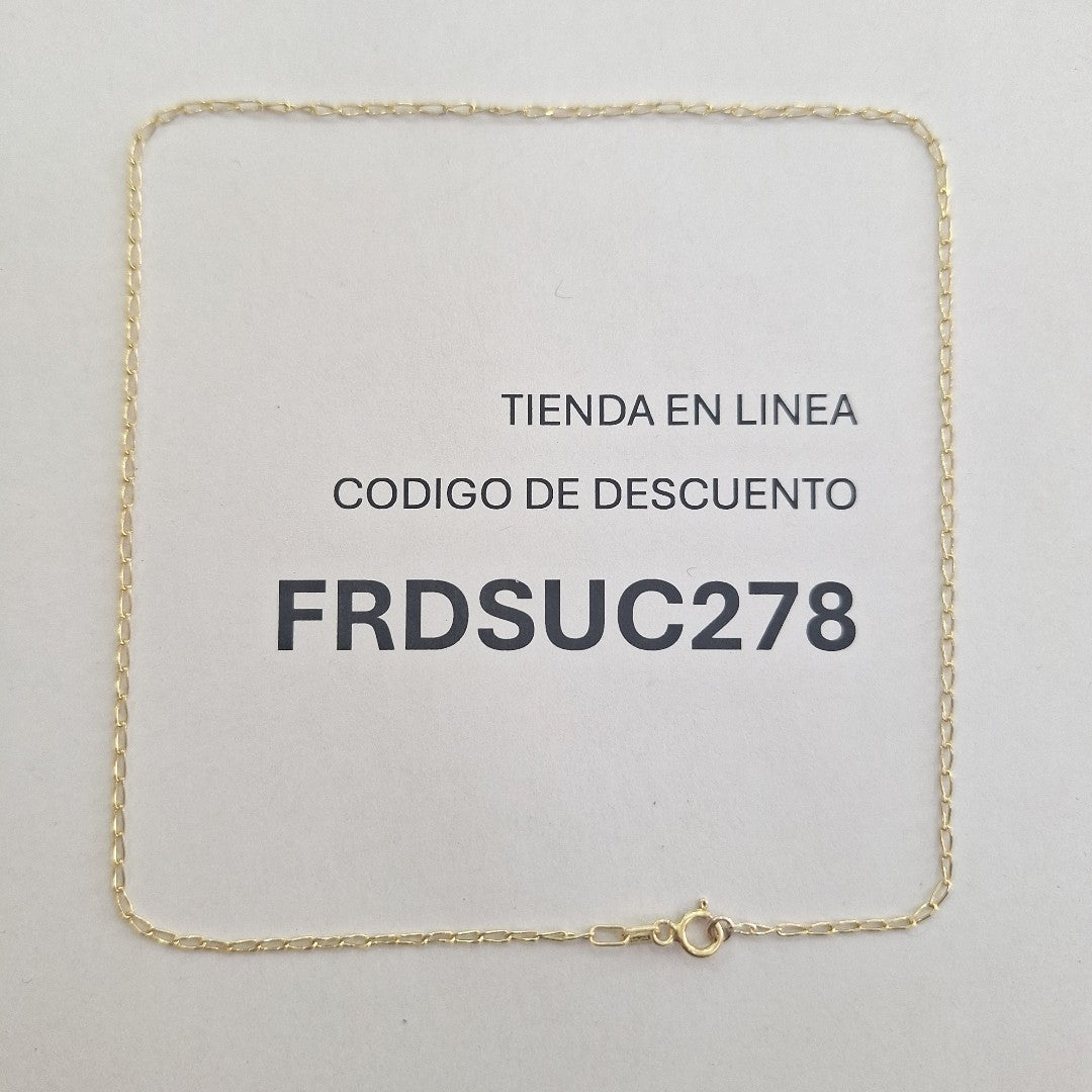 CADENA ORO 14 K 1,50 GRMS (SEMINUEVO)