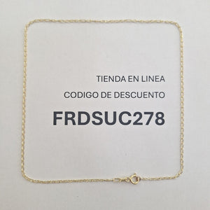 CADENA ORO 14 K 1,50 GRMS (SEMINUEVO)