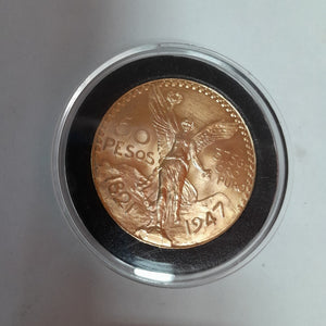 Moneda Centenario Cincuenta Pesos Oro Mexicano 21.6K