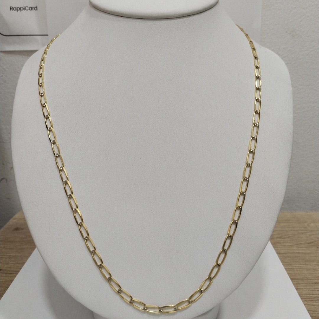 CADENA TEJIDO ESLABONES 11.5G 60 CM 14K (NUEVO)