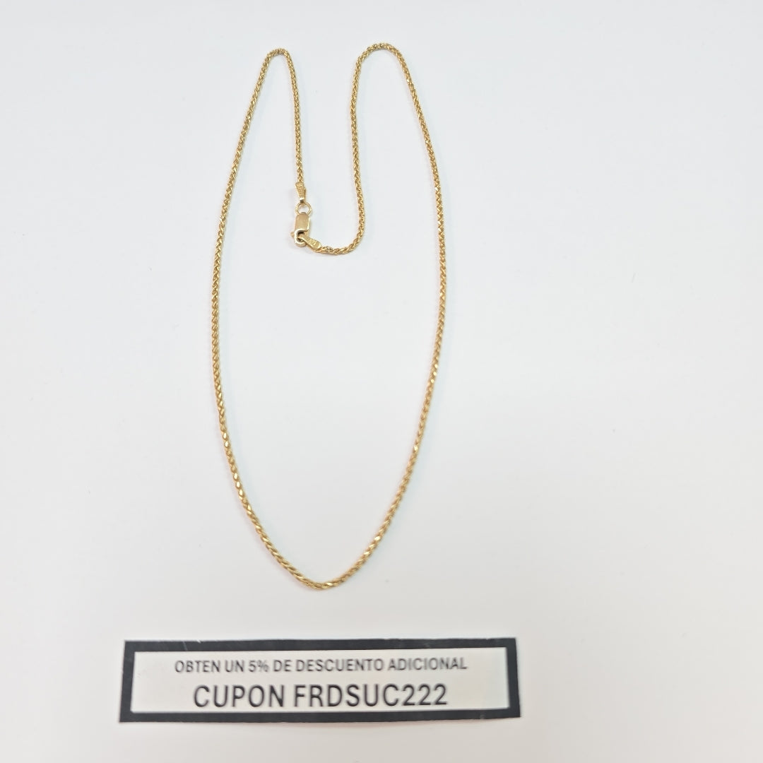 CADENA ORO 14 K 3.4 GRMS (SEMINUEVO)