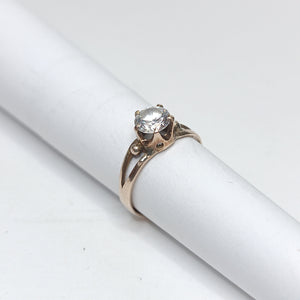 ANILLO,SOLITARIO ORO 8 K 2,00 GRMS (SEMINUEVO)