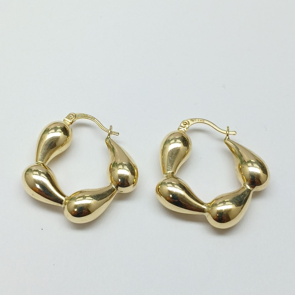 ARRACADAS PAR ORO 14 K 3.9 GRMS (SEMINUEVO)