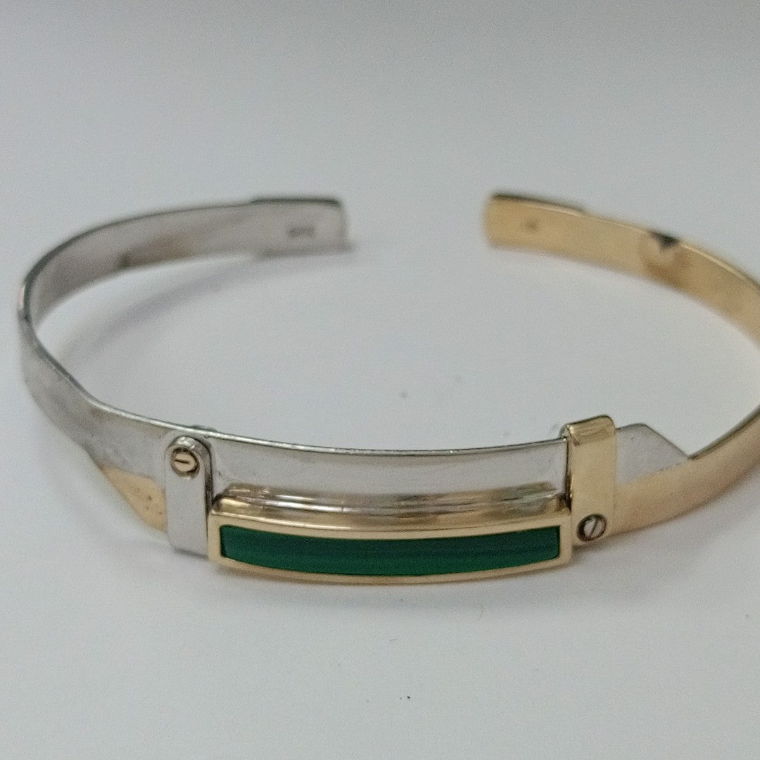 BRAZALETE ORO, ORO BLANCO, ORO COMBINADO 14 K 19.6 GRMS (SEMINUEVO)