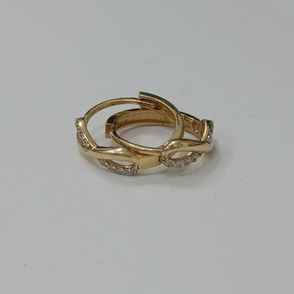 ARRACADAS PAR ORO 14 K 2 GRMS (SEMINUEVO)