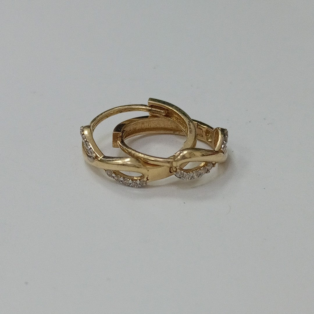 ARRACADAS PAR ORO 14 K 2 GRMS (SEMINUEVO)