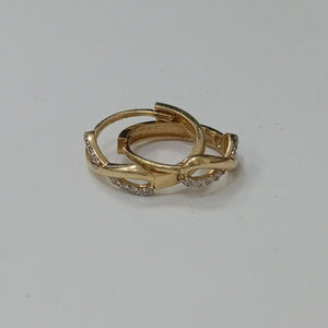 ARRACADAS PAR ORO 14 K 2 GRMS (SEMINUEVO)