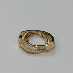 ARRACADAS PAR ORO 14 K 2.1 GRMS (SEMINUEVO)