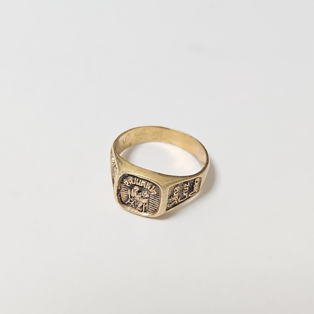 ANILLO DE GRADUACIÓN ORO 10 K 4,40 GRMS (SEMINUEVO)