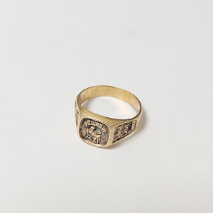 ANILLO DE GRADUACIÓN ORO 10 K 4,40 GRMS (SEMINUEVO)
