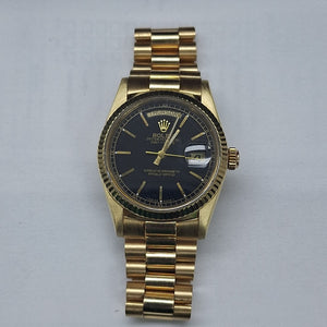 RELOJ CAJA ACERO PULSO ORO ORO 18 K 119.7 GRMS (SEMINUEVO)