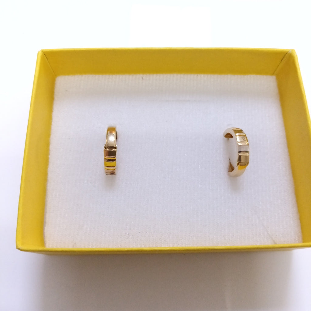 ARRACADAS PAR ORO, RODIADO 14 K 1.7 GRMS (SEMINUEVO)