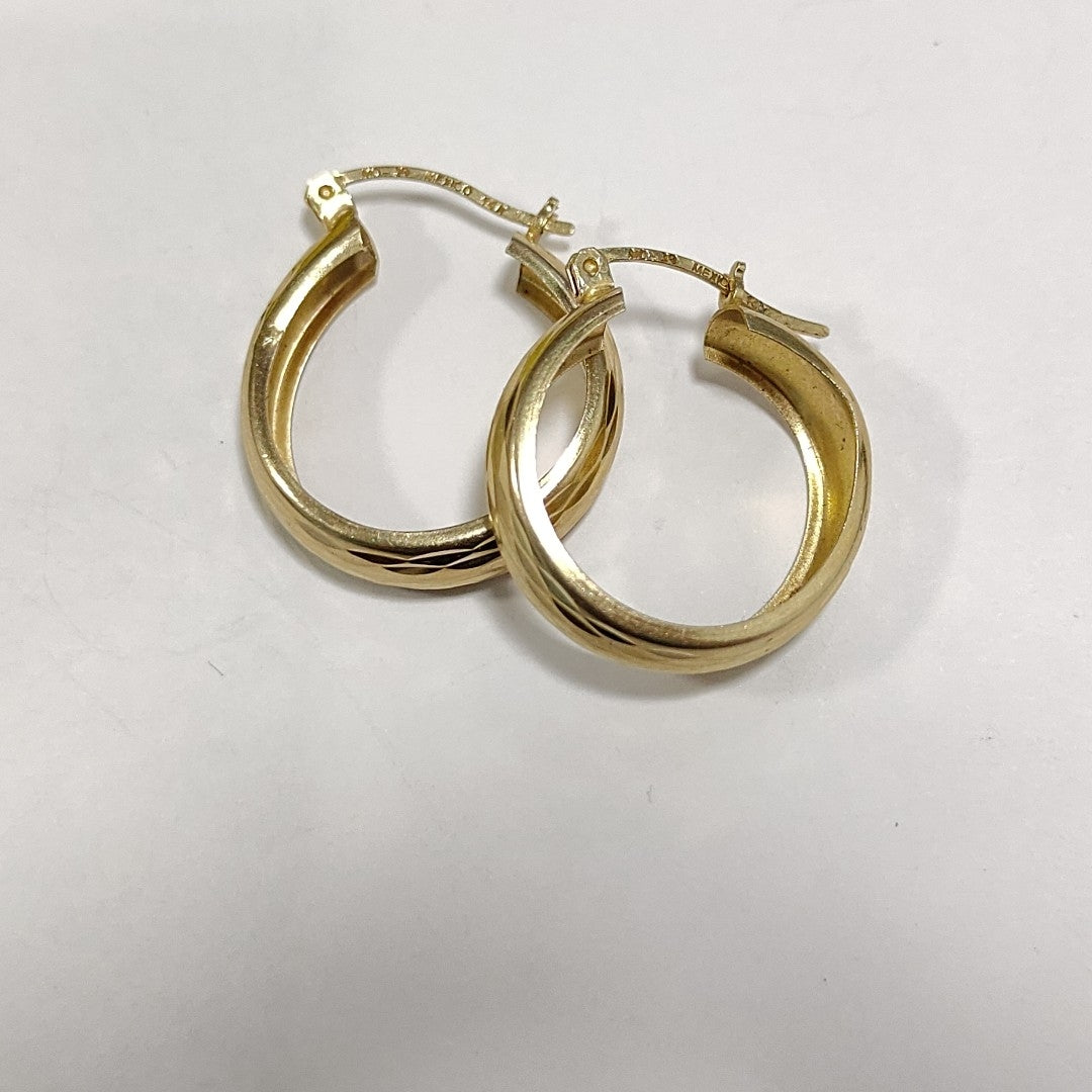 ARRACADAS PAR ORO 14 K 2.6 GRMS (SEMINUEVO)