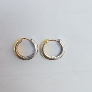 ARRACADAS PAR ORO, ORO BLANCO 14 K 3.3 GRMS (SEMINUEVO)