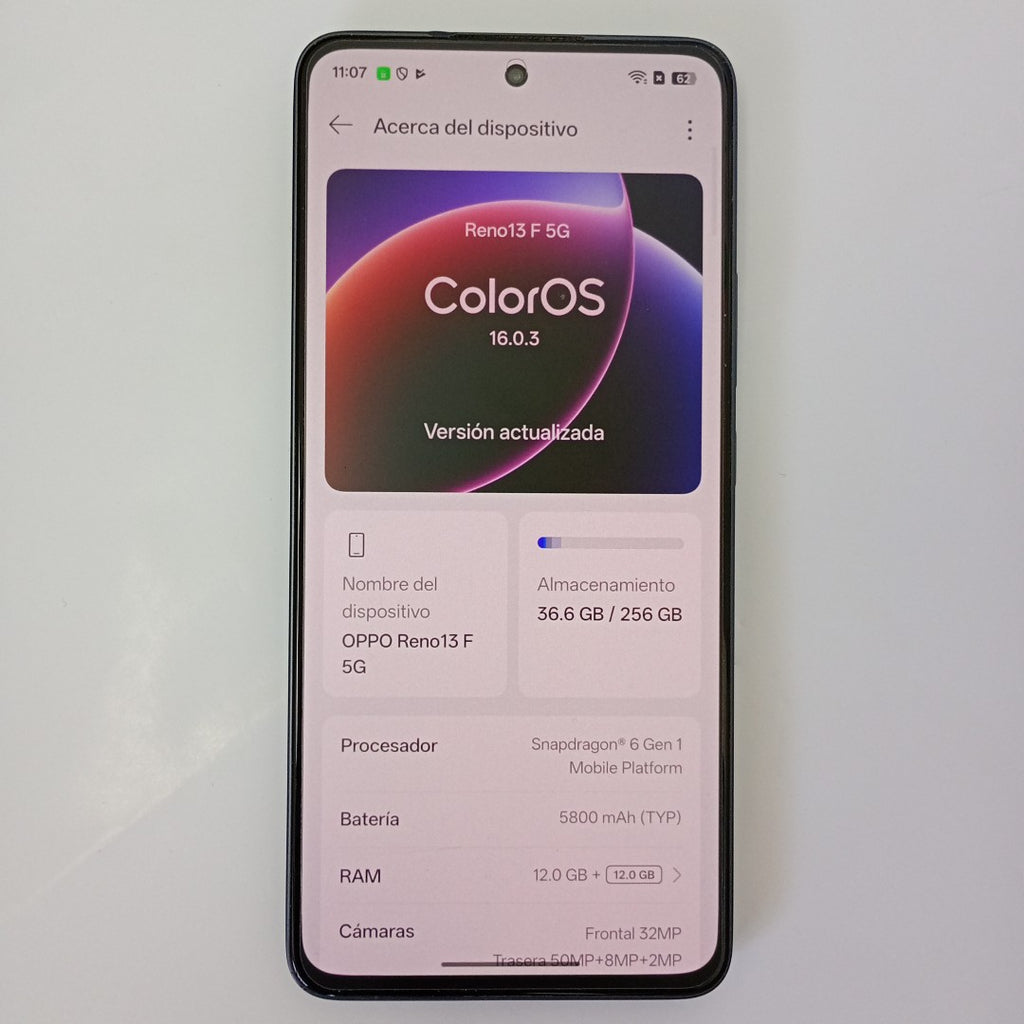 CELULAR OPPO  RENO 13F 5G CPH2699 (2025) 256 GB 12 GB RAM (SEMINUEVO)