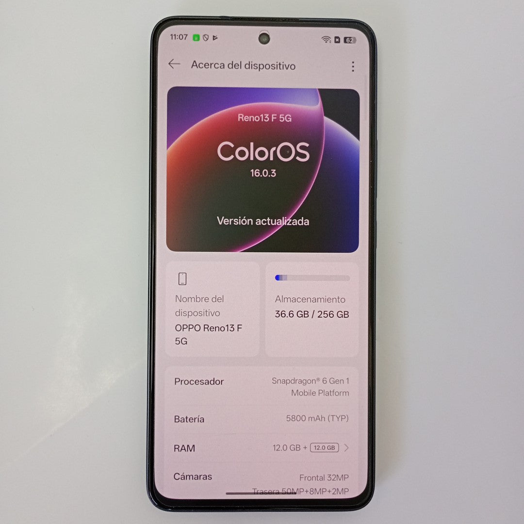 CELULAR OPPO  RENO 13F 5G CPH2699 (2025) 256 GB 12 GB RAM (SEMINUEVO)