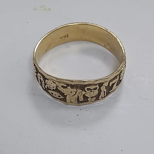 ARGOLLA DE LA SUERTE ORO 14 K 2,20 GRMS (SEMINUEVO)