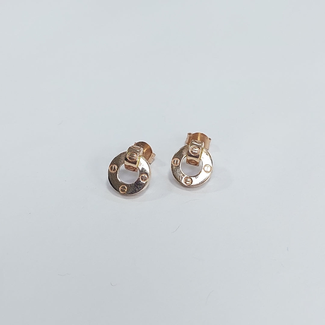 BROQUELES PAR ORO 14 K 2.4 GRMS (SEMINUEVO)