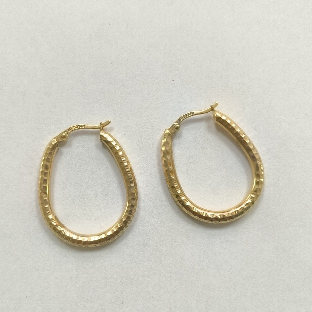 ARRACADAS PAR ORO 14 K 2,20 GRMS (SEMINUEVO)