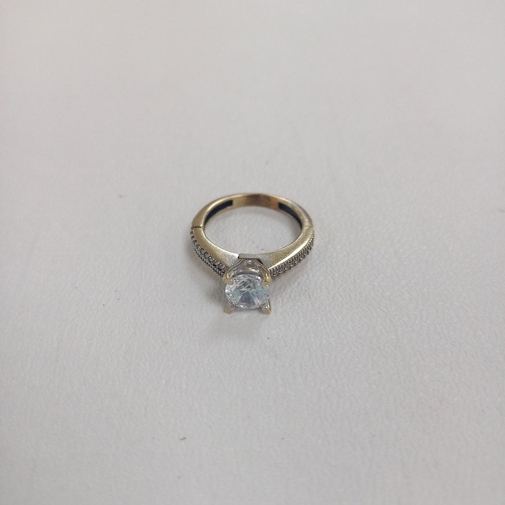 SOLITARIO ORO BLANCO 14 K 3.4 GRMS (SEMINUEVO)