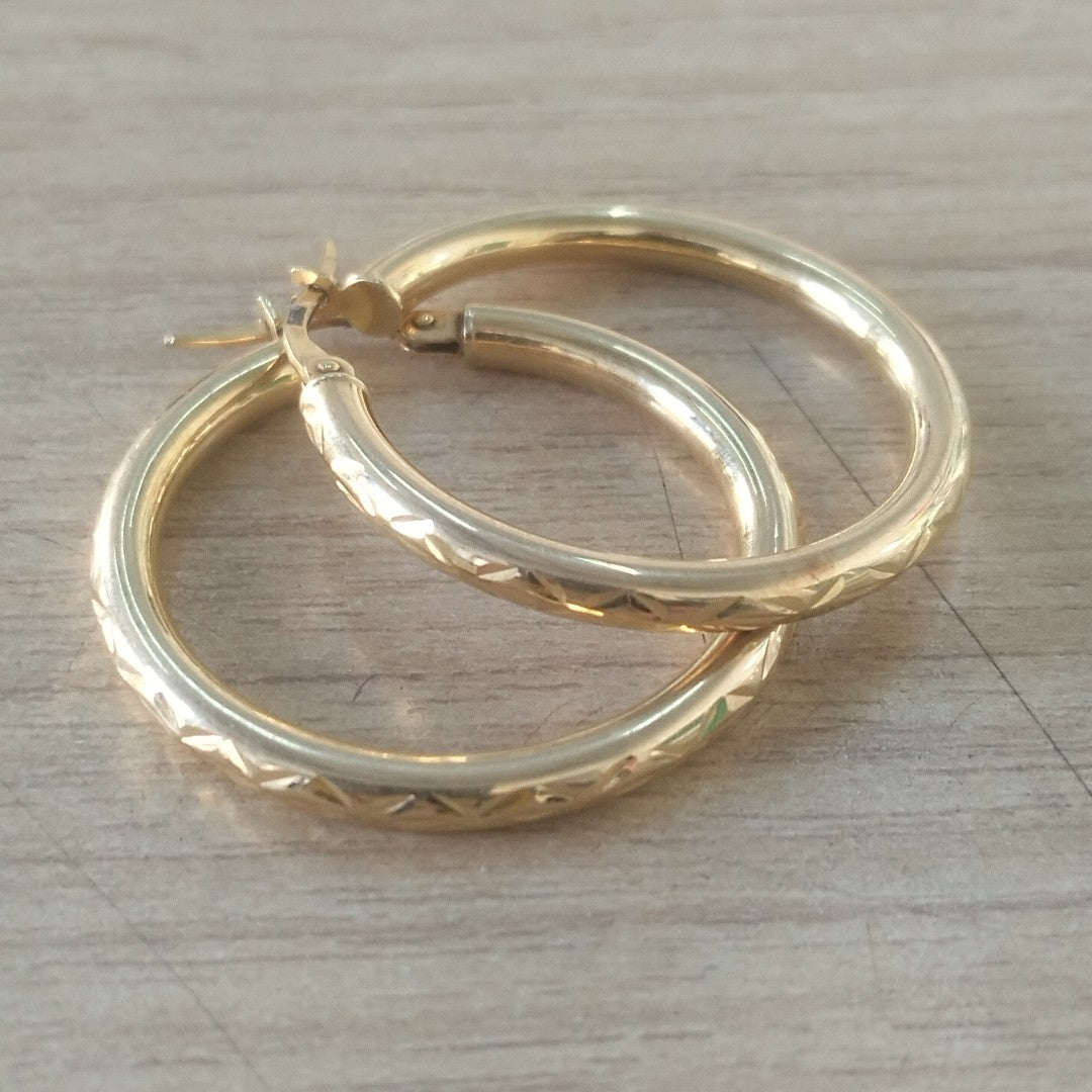 ARRACADAS PAR ORO 14 K 2,40 GRMS (SEMINUEVO)