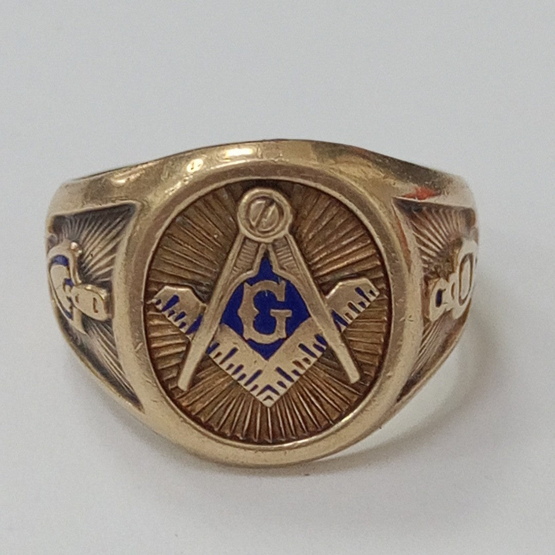 ANILLO CONMEMORATIVO ORO 14 K 12.6 GRMS (SEMINUEVO)