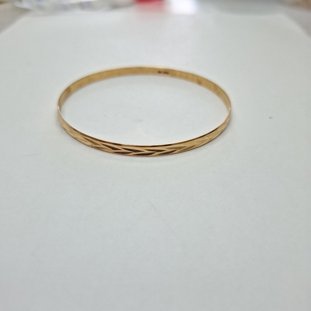 PULSERA RIGIDA ORO 14 K 6,90 GRMS (SEMINUEVO)