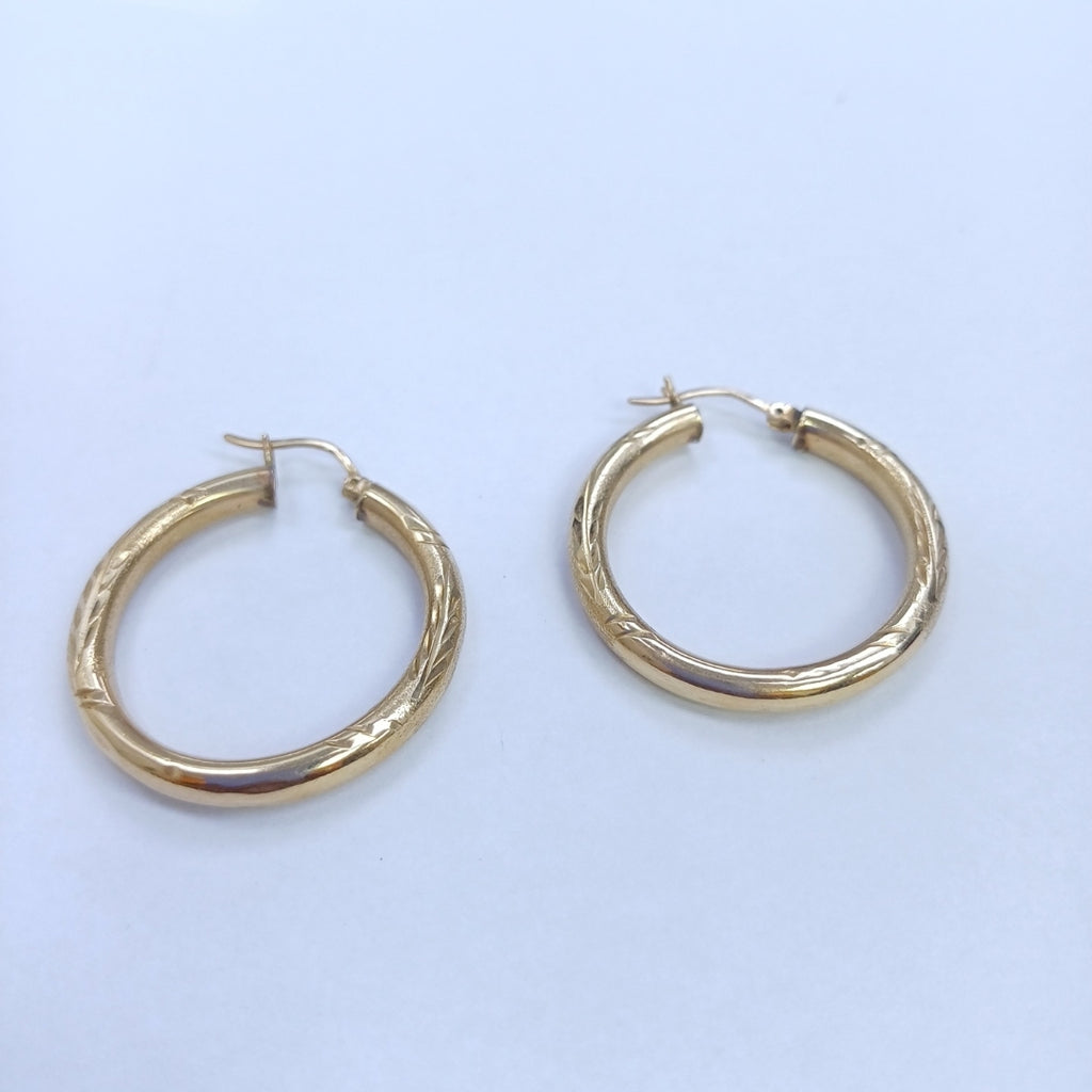ARRACADAS PAR ORO 14 K 4.5 GRMS (SEMINUEVO)