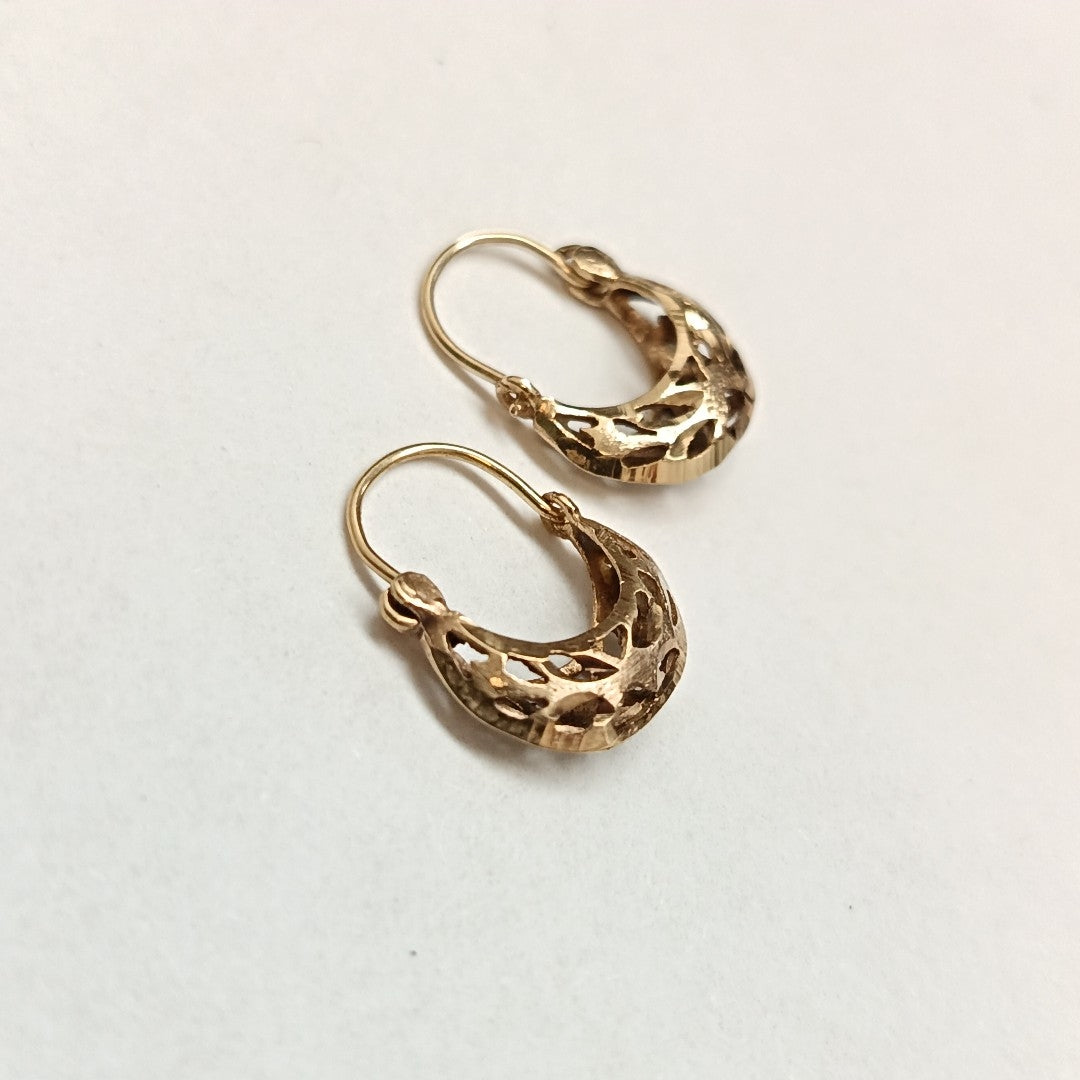ARRACADAS PAR ORO 8 K 1 GRMS (SEMINUEVO)