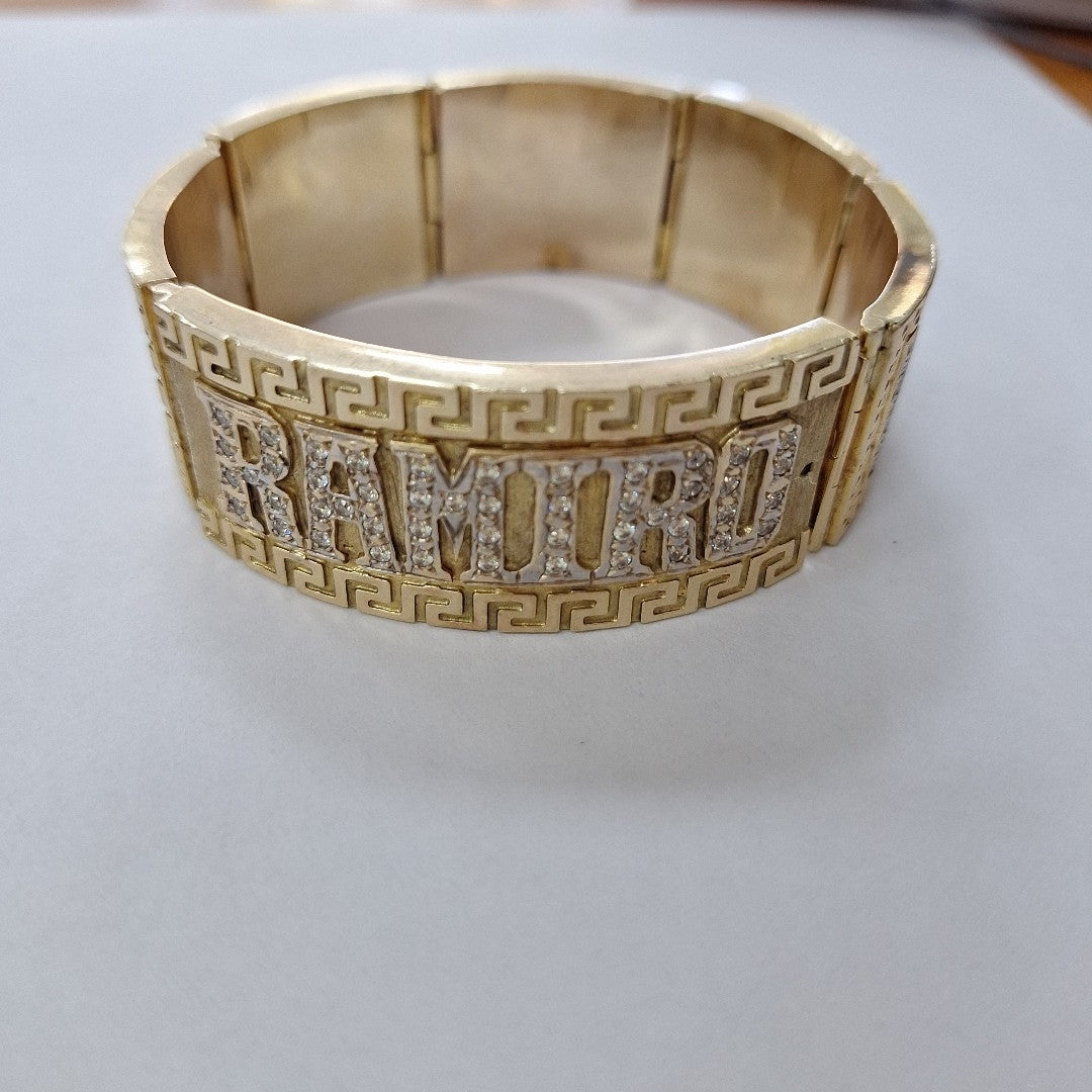 PULSERA RIGIDA ORO 10 K 97.4 GRMS (SEMINUEVO)