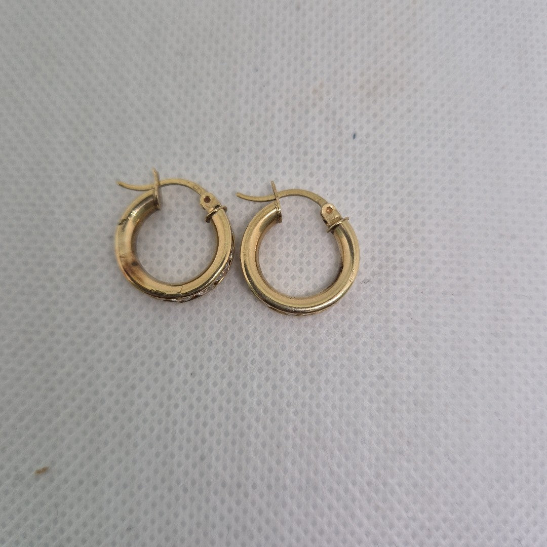 ARRACADAS PAR ORO 14 K 2.6 GRMS (SEMINUEVO)