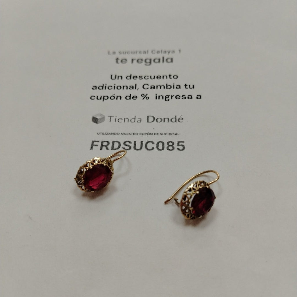 ARETES PAR ORO 8 K 4.4 GRMS (SEMINUEVO)