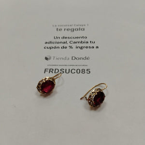 ARETES PAR ORO 8 K 4.4 GRMS (SEMINUEVO)